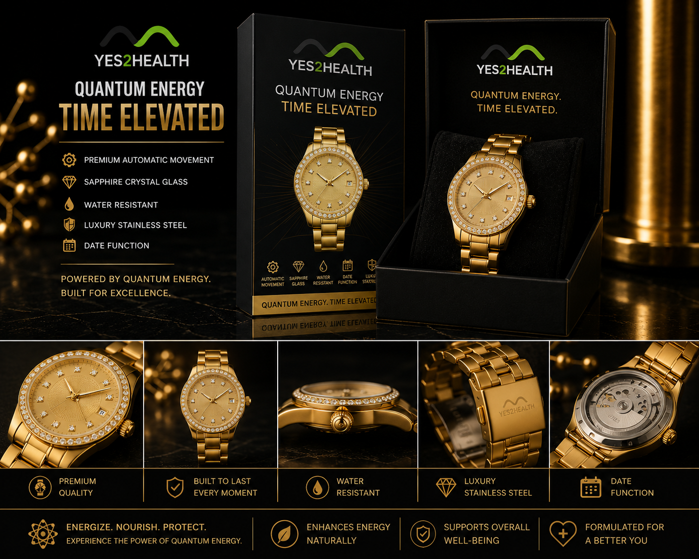 Quantum Energy Wrist Watch